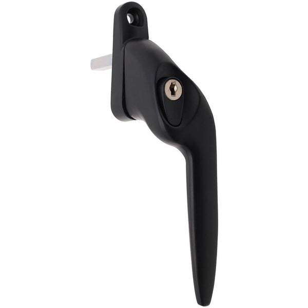 Yale Quartus Cranked Espagnolette Window Handle Right Hung - 40mm Spindle - Black - tradefit - Featured Image
