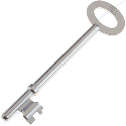 FB4 Fire Brigade Rim Deadlock Key - Zinc Plated - Pack 1 Key - tradefit