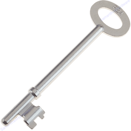 FB4 Fire Brigade Rim Deadlock Key - Zinc Plated - Pack 1 Key - tradefit - Featured Image