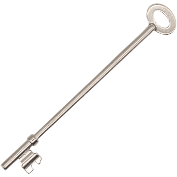 FB4 Fire Brigade Rim Deadlock Long Key - Zinc Plated - Pack of 1 - tradefit - Featured Image