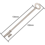 FB4 Fire Brigade Rim Deadlock Long Key - Zinc Plated - Pack of 1 - tradefit - 2