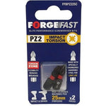 Impact Driver Bits Pack of 2 3 Sizes PZ1 PZ2 PZ3 - tradefit - 2