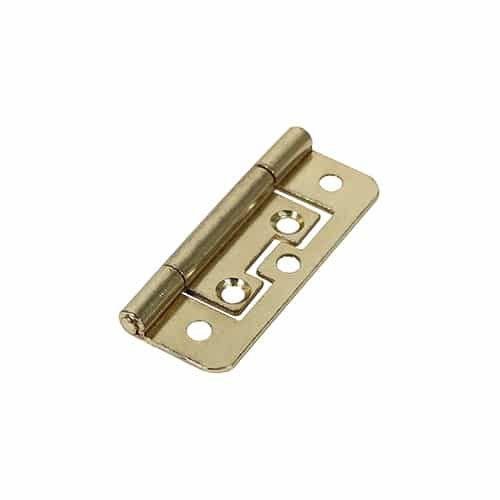 Flush Hinge - 63 x 37mm - Electro Brass - tradefit - Featured Image