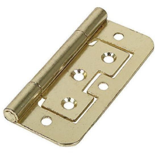 Flush Hinge - 75 x 51mm - Electro Brass - tradefit - Featured Image
