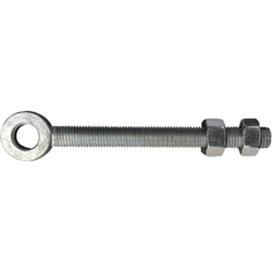 Adjustable Gate Eye - 150mm x 16mm - Zinc Plated - SINGLE - tradefit