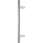 Guardsman Entrance Pull Handle - Bolt Fix - 600 x 25mm 450mm c/c - Polished Stainless Steel - tradefit - 1