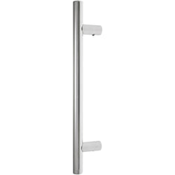 Guardsman Entrance Pull Handle - Bolt Fix - 325 x 19mm 225mm c/c - Polished Stainless Steel - tradefit