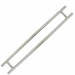 Guardsman Entrance Pull Handles - Back To Back Fix - 1800 x 32mm 1600mm c/c - Grade 304 Satin Stainless Steel - tradefit - 2