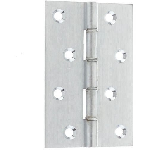 Double Phosphor Bronze Washered Hinge - 102x67x2.5mm - Satin Chrome - tradefit - Featured Image