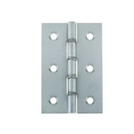 Double Phosphor Bronze Washered Hinge - 76x50x2mm - Satin Chrome - tradefit - 1