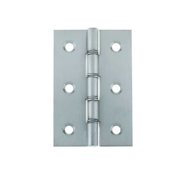 Double Phosphor Bronze Washered Hinge - 76x50x2mm - Satin Chrome - tradefit - Featured Image