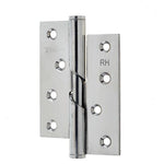 Rising Butt Hinge Right Hand - 102x76x3mm - Polished Stainless Steel - tradefit - 1
