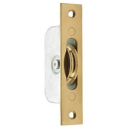 Sash Pulley Brass 40mm Roller - 118x26mm - Polished Brass - tradefit