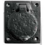 Rim Cylinder Cover - 61x65mm - Black Antique Iron - tradefit - 1