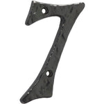Numeral 7 - Screw Fix - 100mm - Black Antique Iron - tradefit - 1