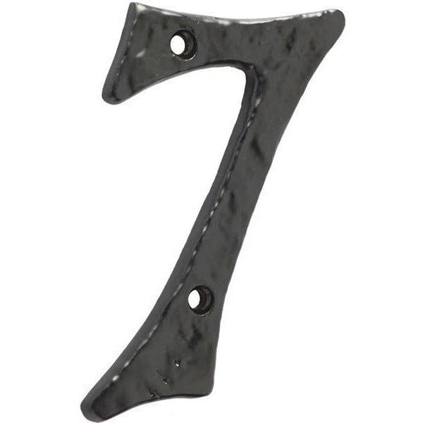 Numeral 7 - Screw Fix - 100mm - Black Antique Iron - tradefit - Featured Image
