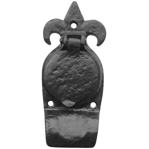 Fleur De Lys Rim Cylinder Pull - 123x42mm - Black Antique Iron - tradefit - Featured Image