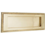 Letter Box Plate - 254x76mm - Polished Brass - tradefit - 1