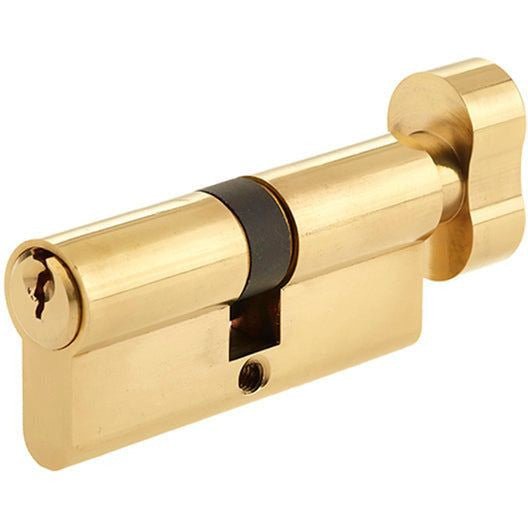 Euro Thumbturn Cylinder Lock - 35x55mm - Brass - Keyed to Differ - tradefit - Featured Image