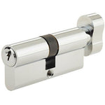 Euro Thumbturn Cylinder Lock - 30x70mm - Polished Chrome - Keyed to Differ - tradefit - 1