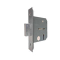 3 Lever Fire Rated Mortice Deadlock - 76mm Case 57mm Backset - Satin Chrome - tradefit
