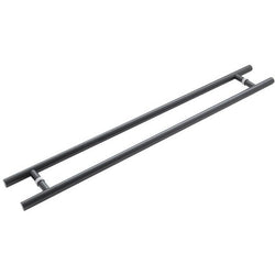 Guardsman Entrance Pull Handles - Back To Back Fix - 1200 x 32mm 1000mm c/c - Matt Black - tradefit
