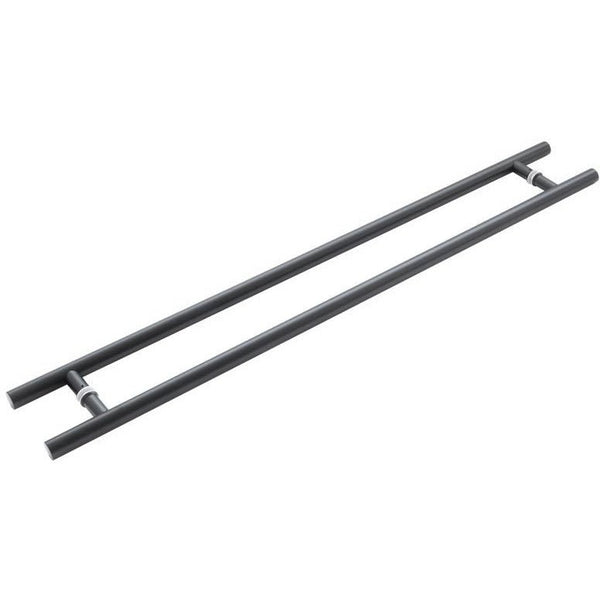 Guardsman Entrance Pull Handles - Back To Back Fix - 1200 x 32mm 1000mm c/c - Matt Black - tradefit - Featured Image