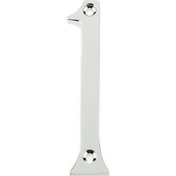 Numeral 1 - Screw Fix - 75mm - Polished Chrome - tradefit