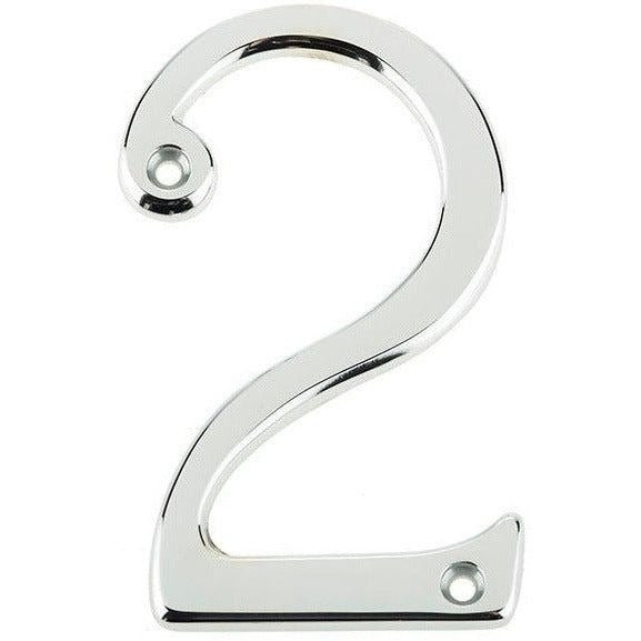 Numeral 2 - Screw Fix - 75mm - Polished Chrome - tradefit - Featured Image