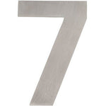 Numeral 7 - Self Adhesive - 150mm - Satin Stainless Steel - tradefit - 1