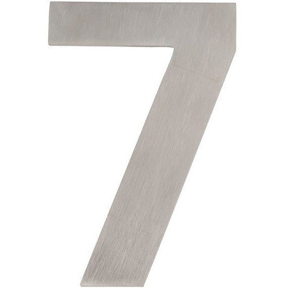 Numeral 7 - Self Adhesive - 150mm - Satin Stainless Steel - tradefit - Featured Image