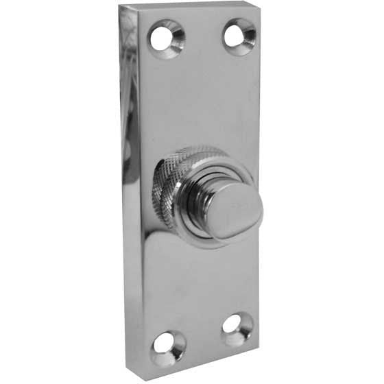 Rectangular Bell Push - 80x30mm - Polished Chrome - tradefit - Featured Image
