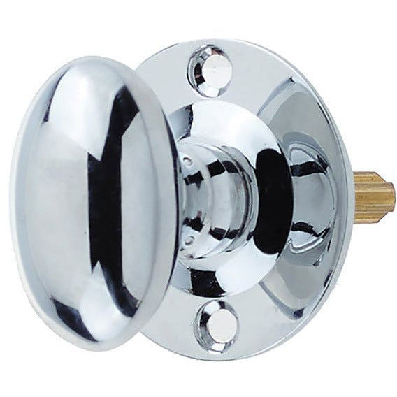 Oval Rack Bolt Thumb Turn 36mm Polished Chrome tradefit