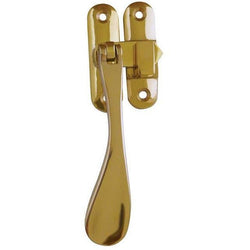 Victorian Casement Window Fastener - 124x19mm - Polished Brass - tradefit