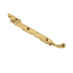 Bulb End Casement Window Stay - 305mm - Polished Brass - tradefit