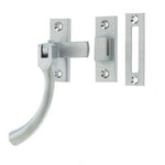 Bulb End Casement Window Fastener - 125x19mm - Satin Chrome - tradefit - 1