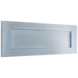 Victorian Letter Plate - 305x100mm - Satin Chrome - tradefit