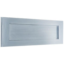 Victorian Letter Plate - 355x115mm - Satin Chrome - tradefit