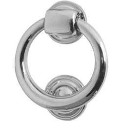 Ring Door Knocker - 105mm - Polished Chrome - tradefit