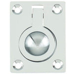 Flush Ring Cabinet Door Pull - 50x38mm - Polished Chrome - tradefit - 1