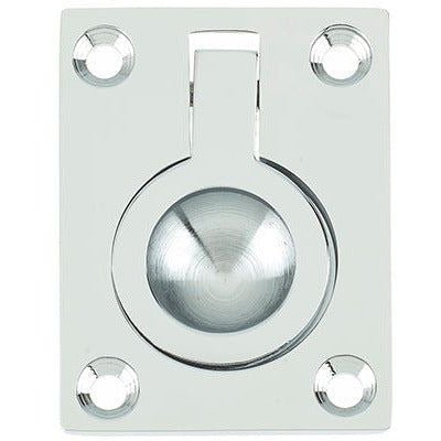 Flush Ring Cabinet Door Pull - 50x38mm - Polished Chrome - tradefit - Featured Image
