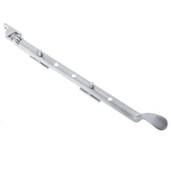 Victorian Casement Window Stay - 305mm - Satin Chrome - tradefit