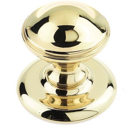 Round Centre Door Knob - 66mm - Polished Brass - tradefit - Featured Image