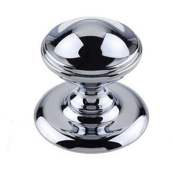Round Centre Door Knob - 66mm - Polished Chrome - tradefit