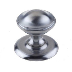 Round Centre Door Knob - 66mm - Satin Chrome - tradefit