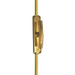 Locking Espagnolette Bolt T Bar Pattern - Polished Brass - tradefit - 1