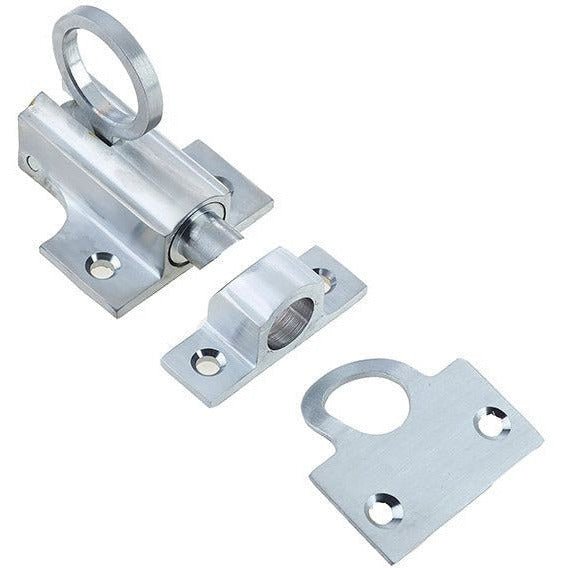 Universal Fanlight Window Catch - 45mm - Satin Chrome - tradefit