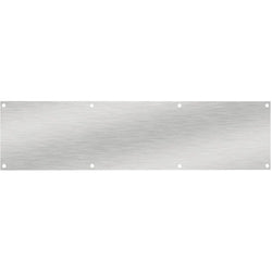 Door Kick Plate - 800 x 150 x 1.2mm - Satin Stainless Steel - tradefit