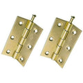 1840 Loose Pin Hinge - 75 x 50mm - Electro Brass - tradefit