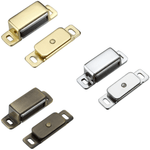 Magnetic Catch Metal 6kg Pull STRONG - 3 Finishes - 2 Pack Sizes - tradefit - 1